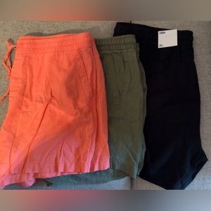 Lot of old navy linen shorts